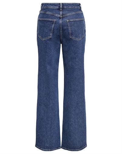 Only - Juicy Wide Denim Jeans - Dark Blue Denim
